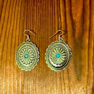 Western Concho Earrings - never worn!
